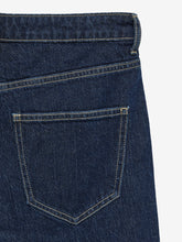 Vero Moda Tessa Fold Up Wide Fit Jeans - Dark Blue Denim